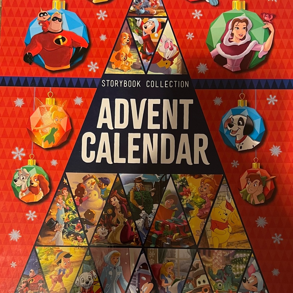 Disney Red Advent Calendar Storybook Collection 2021 edition